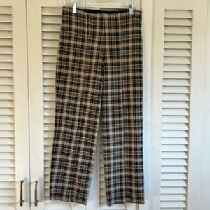 Womens Slim factor by investments sz medium plaid ponte pants